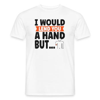 Hand Arm Amputee Assembly Required Amputation - Men's T-Shirt - white - Front - AI Model Male 178 dark (178cm)