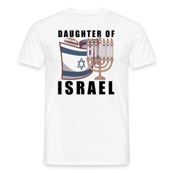 Juif israélite Héritage israélite Juif Israël Juif - T-shirt homme - blanc - Devant - AI Model Male 178 dark (178cm)