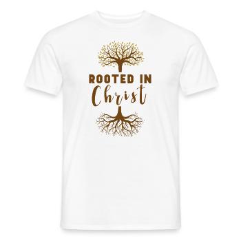 Jesus Christianity God Praying Prayer Pastor - Men's T-Shirt - white - Front - AI Model Male 178 dark (178cm)
