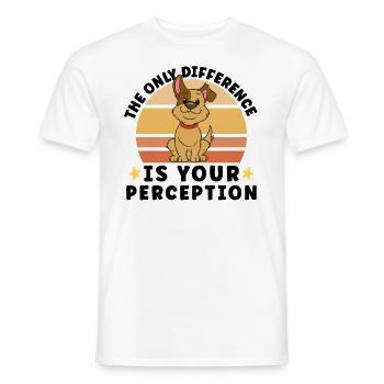 DOG RESCUE ANIMAL RIGHTS RESCUE DOG ADOPTION - Männer T-Shirt - Weiß - Vorne - AI Model Male 178 dark (178cm)