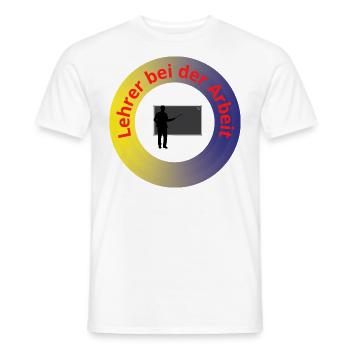 Lehrer bei der Arbeit - Männer T-Shirt - Weiß - Vorne - AI Model Male 178 dark (178cm)