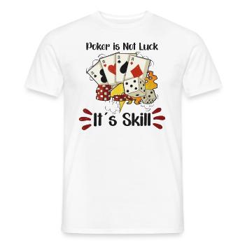 Poker Casino Poker Player Gambling Roulette Gift - Männer T-Shirt - Weiß - Vorne - AI Model Male 178 dark (178cm)