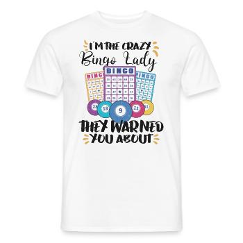 Bingo Jeu de cartes Grand-mère Bingo Joueur Bingo Cartes - T-shirt homme - blanc - Devant - AI Model Male 178 dark (178cm)