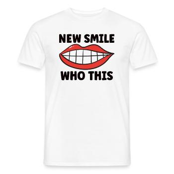 Suspenders Orthodontist Suspenders On Mouth - Men's T-Shirt - white - Front - AI Model Male 178 dark (178cm)
