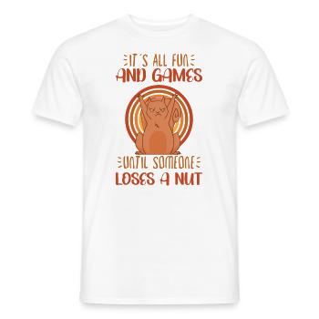 Drôle d’écureuil Fan Écureuil Amoureux Chipmunk Addict - T-shirt homme - blanc - Devant - AI Model Male 178 dark (178cm)