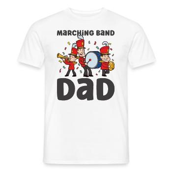 Marching Band Clarinetist School Rehearsal Music - Men's T-Shirt - white - Front - AI Model Male 178 dark (178cm)