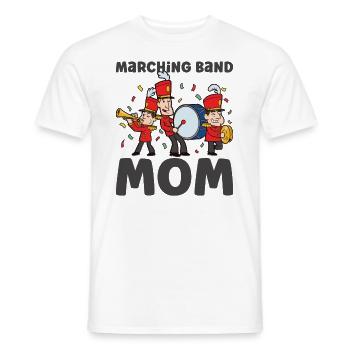 Marching Band Clarinetist School Rehearsal Music - Men's T-Shirt - white - Front - AI Model Male 178 dark (178cm)
