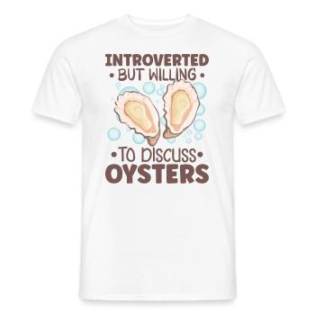Amateurs d’huîtres Drôle d’huîtres Shucker d’huîtres - T-shirt homme - blanc - Devant - AI Model Male 178 dark (178cm)