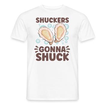 Auster-liebhaber Lustige Auster Auster Shucker - Männer T-Shirt - Weiß - Vorne - AI Model Male 178 dark (178cm)