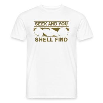 seashells shell collector shell collecting Gift - Männer T-Shirt - Weiß - Vorne - AI Model Male 178 dark (178cm)