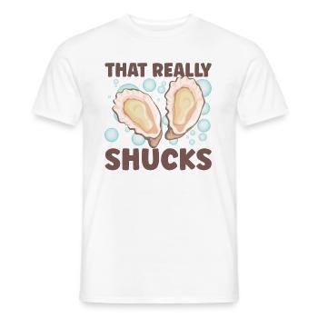 Auster-liebhaber Lustige Auster Auster Shucker - Männer T-Shirt - Weiß - Vorne - AI Model Male 178 dark (178cm)