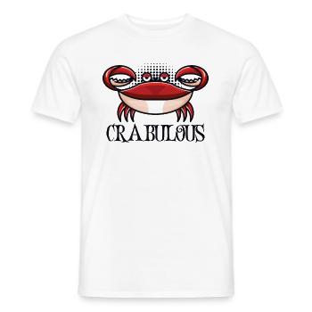 Crab Crab Shrimp Whisperer Crab Hunting Fisherman - Men's T-Shirt - white - Front - AI Model Male 178 dark (178cm)