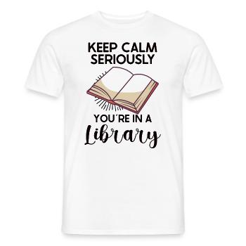 Lecteur de livres Lecture Littérature Amoureux de l’écriture - T-shirt homme - blanc - Devant - AI Model Male 178 dark (178cm)