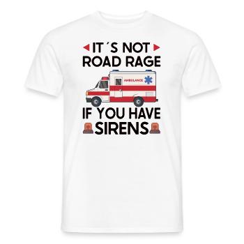 Paramedic First Responder Ambulance Driver - Men's T-Shirt - white - Front - AI Model Male 178 dark (178cm)
