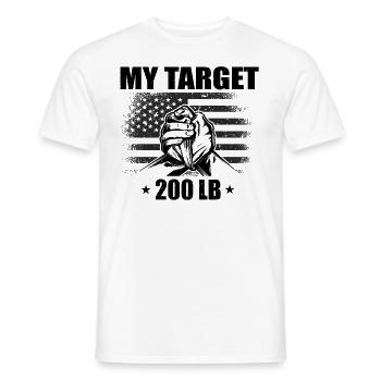 Armwrestler USA-Flaggen-Handdrücken - Männer T-Shirt - Weiß - Vorne - AI Model Male 178 dark (178cm)