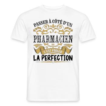 Pharmacien | le Meilleur cadeau Pharmacien - T-shirt homme - blanc - Devant - AI Model Male 178 dark (178cm)