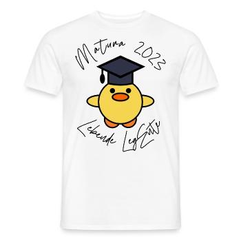 Matura 2023 lebende LegEnte - Männer T-Shirt - Weiß - Vorne - AI Model Male 178 dark (178cm)