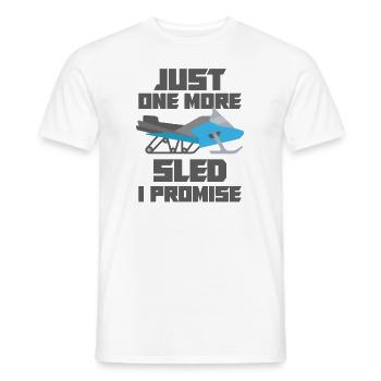 Snowmobile Snowmobile Winter Sports Gift Idea - Men's T-Shirt - white - Front - AI Model Male 178 dark (178cm)