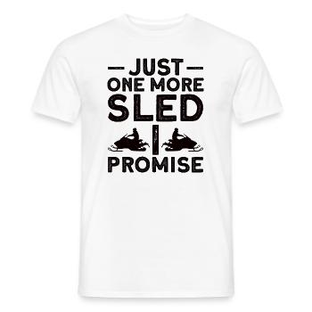 Snowmobile Snowmobile Winter Sports Gift Idea - Men's T-Shirt - white - Front - AI Model Male 178 dark (178cm)