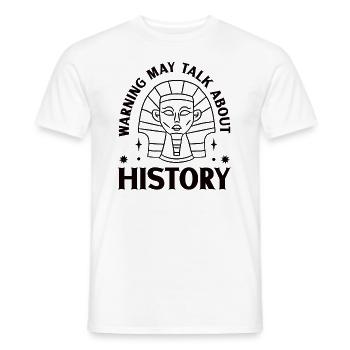 History historian History - Men's T-Shirt - white - Front - AI Model Male 178 dark (178cm)