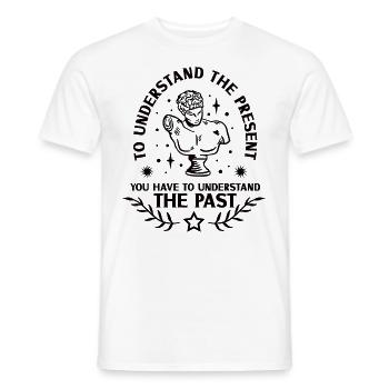 Historien de l’histoire Passionné d’histoire - T-shirt homme - blanc - Devant - AI Model Male 178 dark (178cm)
