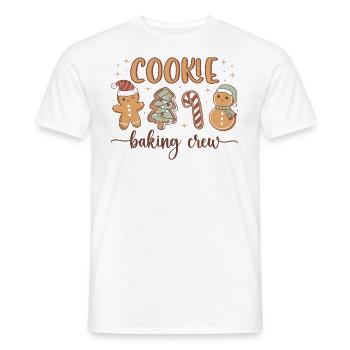 Weihnachtsplätzchen Backen Crew Lustige Lebkuchen - Männer T-Shirt - Weiß - Vorne - AI Model Male 178 dark (178cm)