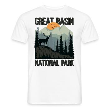Great Basin National Park Mountains Wilderness - Men's T-Shirt - white - Front - AI Model Male 178 dark (178cm)