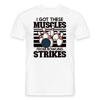 Drôle d’équipe de bowling Bowler Strike Gift Idea - T-shirt homme - blanc - Devant - AI Model Male 178 dark (178cm)