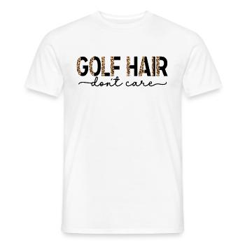 Golf Haare kümmern sich nicht Golf Lover Lustig süß - Männer T-Shirt - Weiß - Vorne - AI Model Male 178 dark (178cm)