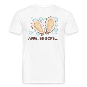 Oyster Lovers Funny Oyster Oyster Shucker - Men's T-Shirt - white - Front - AI Model Male 178 dark (178cm)
