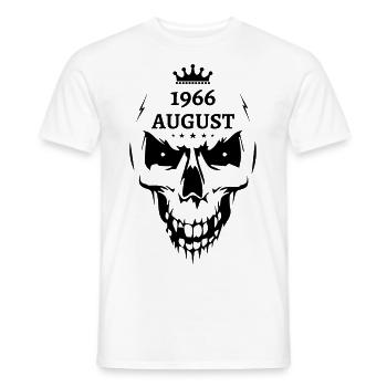August 1966 Totenkopf - Männer T-Shirt - Weiß - Vorne - AI Model Male 178 dark (178cm)