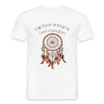 Traumfänger, Dreamcatcher - Männer T-Shirt - Weiß - Vorne - AI Model Male 178 dark (178cm)