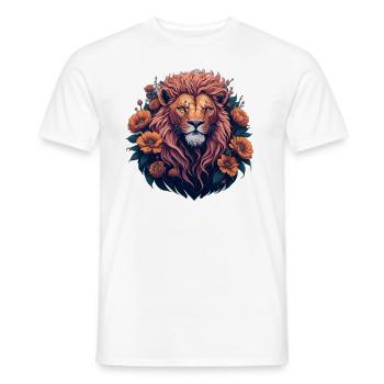 Lion - IA générative - T-shirt homme - blanc - Devant - AI Model Male 178 dark (178cm)