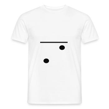 Domino Game Tile 0-2 - Drôle de costume de groupe - T-shirt homme - blanc - Devant - AI Model Male 178 dark (178cm)