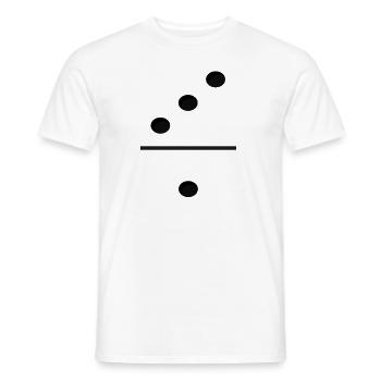 Domino Game Tile 3-1 - Lustiges Gruppenkostüm - Männer T-Shirt - Weiß - Vorne - AI Model Male 178 dark (178cm)