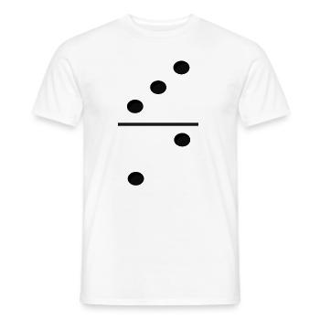 Domino Game Tile 3-2 - Lustiges Gruppenkostüm - Männer T-Shirt - Weiß - Vorne - AI Model Male 178 dark (178cm)