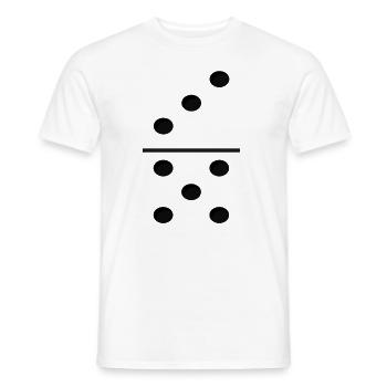 Domino Game Tile 3-5 - Lustiges Gruppenkostüm - Männer T-Shirt - Weiß - Vorne - AI Model Male 178 dark (178cm)