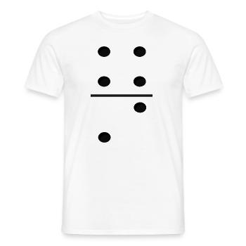Domino Game Tile 4-2 - Drôle de costume de groupe - T-shirt homme - blanc - Devant - AI Model Male 178 dark (178cm)