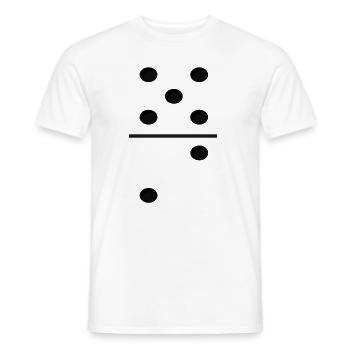 Domino Game Tile 5-2 - Lustiges Gruppenkostüm - Männer T-Shirt - Weiß - Vorne - AI Model Male 178 dark (178cm)
