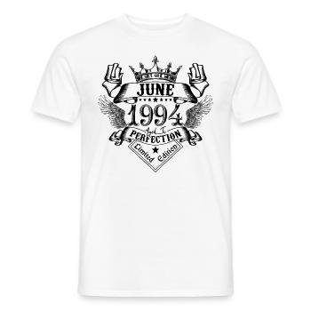 Jahrgang Juni 1994 Juni 1994 geboren im Juni - Männer T-Shirt - Weiß - Vorne - AI Model Male 178 dark (178cm)