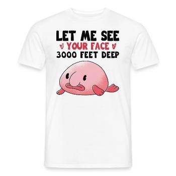 Costume de Blobfish - Visage de poisson Blob laid - - T-shirt homme - blanc - Devant - AI Model Male 178 dark (178cm)