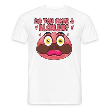Costume de Blobfish - Visage de poisson Blob laid - - T-shirt homme - blanc - Devant - AI Model Male 178 dark (178cm)