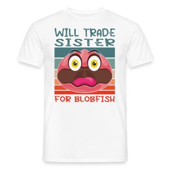 Blobfish Kostüm - Hässliches Blob Fischgesicht - - Männer T-Shirt - Weiß - Vorne - AI Model Male 178 dark (178cm)