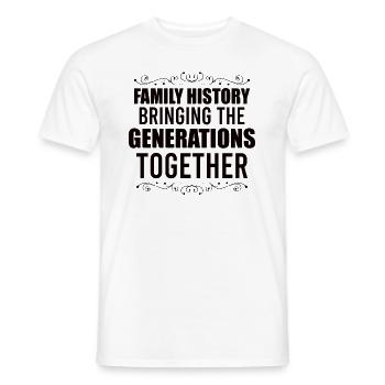 Arbre généalogique Historien de la famille Généalogie Généalogiste - T-shirt homme - blanc - Devant - AI Model Male 178 dark (178cm)