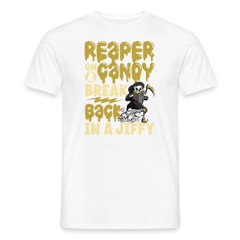 Lustiger Sensenmann-liebhaber Halloween Horror - Männer T-Shirt - Weiß - Vorne - AI Model Male 178 dark (178cm)