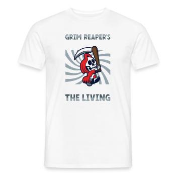 Lustiger Sensenmann-liebhaber Halloween Horror - Männer T-Shirt - Weiß - Vorne - AI Model Male 178 dark (178cm)
