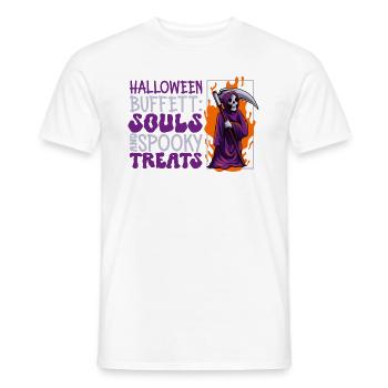 Lustiger Sensenmann-liebhaber Halloween Horror - Männer T-Shirt - Weiß - Vorne - AI Model Male 178 dark (178cm)
