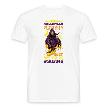 Lustiger Sensenmann-liebhaber Halloween Horror - Männer T-Shirt - Weiß - Vorne - AI Model Male 178 dark (178cm)