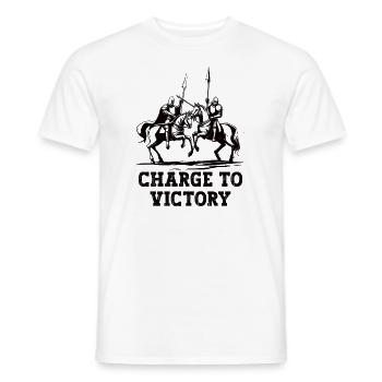 Armure médiévale de la Renaissance Knight Knight - T-shirt homme - blanc - Devant - AI Model Male 178 dark (178cm)