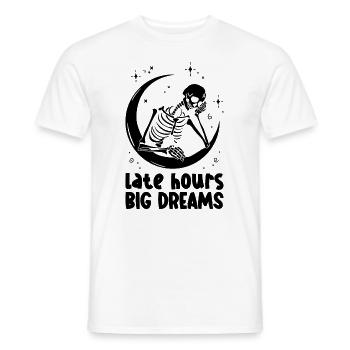 Night owl meme that stays late at night - Men's T-Shirt - white - Front - AI Model Male 178 dark (178cm)